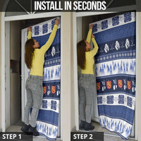 Finland Christmas Door Cover Suomen Tasavalta Hyvaa Joulua - Wonder Print Shop