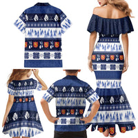 Finland Christmas Family Matching Mermaid Dress and Hawaiian Shirt Suomen Tasavalta Hyvaa Joulua - Wonder Print Shop