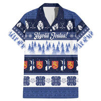 Finland Christmas Family Matching Mermaid Dress and Hawaiian Shirt Suomen Tasavalta Hyvaa Joulua - Wonder Print Shop
