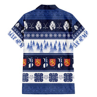 Finland Christmas Family Matching Mermaid Dress and Hawaiian Shirt Suomen Tasavalta Hyvaa Joulua - Wonder Print Shop