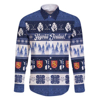 Finland Christmas Family Matching Off Shoulder Maxi Dress and Hawaiian Shirt Suomen Tasavalta Hyvaa Joulua - Wonder Print Shop