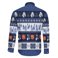 Finland Christmas Family Matching Off Shoulder Short Dress and Hawaiian Shirt Suomen Tasavalta Hyvaa Joulua - Wonder Print Shop