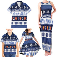 Finland Christmas Family Matching Tank Maxi Dress and Hawaiian Shirt Suomen Tasavalta Hyvaa Joulua - Wonder Print Shop