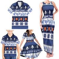 Finland Christmas Family Matching Tank Maxi Dress and Hawaiian Shirt Suomen Tasavalta Hyvaa Joulua - Wonder Print Shop