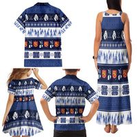 Finland Christmas Family Matching Tank Maxi Dress and Hawaiian Shirt Suomen Tasavalta Hyvaa Joulua - Wonder Print Shop