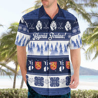 Finland Christmas Hawaiian Shirt Suomen Tasavalta Hyvaa Joulua - Wonder Print Shop