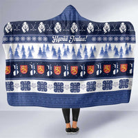 Finland Christmas Hooded Blanket Suomen Tasavalta Hyvaa Joulua - Wonder Print Shop