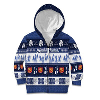 Finland Christmas Kid Hoodie Suomen Tasavalta Hyvaa Joulua - Wonder Print Shop