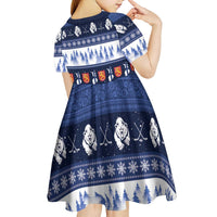 Finland Christmas Kid Short Sleeve Dress Suomen Tasavalta Hyvaa Joulua - Wonder Print Shop