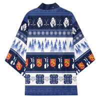 Finland Christmas Kimono Suomen Tasavalta Hyvaa Joulua - Wonder Print Shop