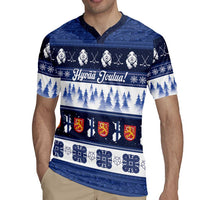 Finland Christmas Rugby Jersey Suomen Tasavalta Hyvaa Joulua - Wonder Print Shop