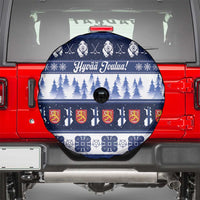 Finland Christmas Spare Tire Cover Suomen Tasavalta Hyvaa Joulua - Wonder Print Shop