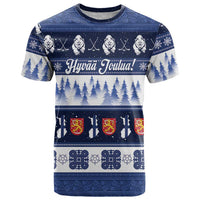 Finland Christmas T Shirt Suomen Tasavalta Hyvaa Joulua - Wonder Print Shop