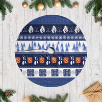 Finland Christmas Tree Skirt Suomen Tasavalta Hyvaa Joulua - Wonder Print Shop