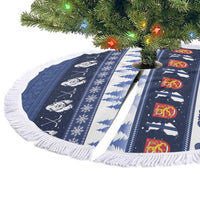 Finland Christmas Tree Skirt Suomen Tasavalta Hyvaa Joulua - Wonder Print Shop