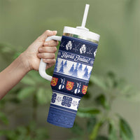 Finland Christmas Tumbler With Handle Suomen Tasavalta Hyvaa Joulua - Wonder Print Shop