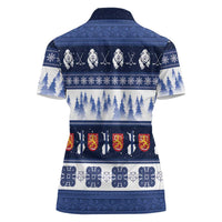Finland Christmas Women Polo Shirt Suomen Tasavalta Hyvaa Joulua - Wonder Print Shop