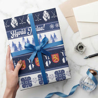 Finland Christmas Wrapping Paper Suomen Tasavalta Hyvaa Joulua - Wonder Print Shop