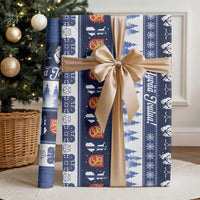 Finland Christmas Wrapping Paper Suomen Tasavalta Hyvaa Joulua - Wonder Print Shop