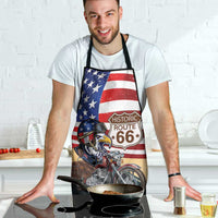 Route 66 United States Apron Historic Highway USA Eagle With Motorcycle - Wonder Print Shop