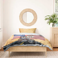 Route 66 United States Bedding Set Historic Highway USA Eagle With Motorcycle - Wonder Print Shop