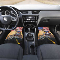 Route 66 United States Car Mats Historic Highway USA Eagle With Motorcycle - Wonder Print Shop