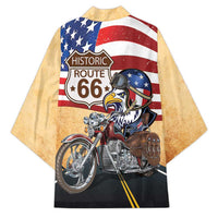 Route 66 United States Kimono Historic Highway USA Eagle With Motorcycle - Wonder Print Shop