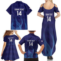 Custom Japan Football Family Matching Summer Maxi Dress and Hawaiian Shirt Go Champions Nadeshiko Japanese - Wonder Print Shop