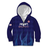 Custom Japan Football Kid Hoodie Go Champions Nadeshiko Japanese - Wonder Print Shop