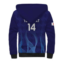 Custom Japan Football Sherpa Hoodie Go Champions Nadeshiko Japanese - Wonder Print Shop