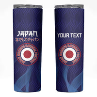 Custom Japan Football Skinny Tumbler Go Champions Nadeshiko Japanese - Wonder Print Shop