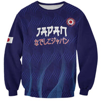 Custom Japan Football Sweatshirt Go Champions Nadeshiko Japanese - Wonder Print Shop