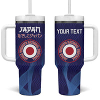 Custom Japan Football Tumbler With Handle Go Champions Nadeshiko Japanese - Wonder Print Shop