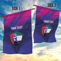 Custom UAE Cricket Garden Flag Go Champions United Arab Emirates Falcon - Wonder Print Shop