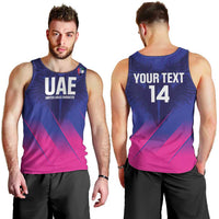 Custom UAE Cricket Men Tank Top Go Champions United Arab Emirates Falcon - Wonder Print Shop