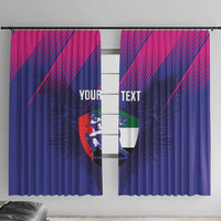 Custom UAE Cricket Window Curtain Go Champions United Arab Emirates Falcon - Wonder Print Shop
