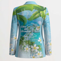 Afro Haiti Cotes des Arcadins Blazer Ayiti Map With Royal Palm Plumeria - Wonder Print Shop