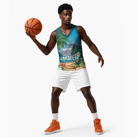 Afro Haiti Labadee Peninsula Basketball Jersey Caribbean Cruise Tropical Vibes - Wonder Print Shop