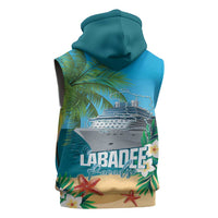 Afro Haiti Labadee Peninsula Sleeveless Zip Hoodie Caribbean Cruise Tropical Vibes - Wonder Print Shop