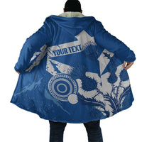 Personalised Scotland Lawn Bowls Cloak Scottish Thistle Grunge Flag Style - Wonder Print Shop