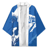 Personalised Scotland Lawn Bowls Kimono Scottish Thistle Grunge Flag Style - Wonder Print Shop