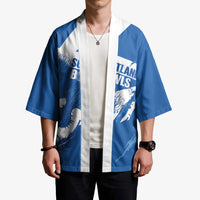 Personalised Scotland Lawn Bowls Kimono Scottish Thistle Grunge Flag Style - Wonder Print Shop