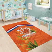 Koningsdag Netherlands King's Day Area Rug Oranje Boven Holland Tulips