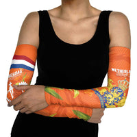 Koningsdag Netherlands King's Day Arm Sleeves Oranje Boven Holland Tulips