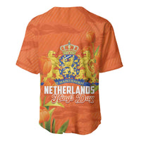 Koningsdag Netherlands King's Day Baseball Jersey Oranje Boven Holland Tulips