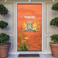 Koningsdag Netherlands King's Day Door Cover Oranje Boven Holland Tulips
