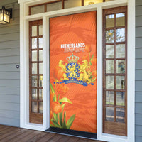 Koningsdag Netherlands King's Day Door Cover Oranje Boven Holland Tulips