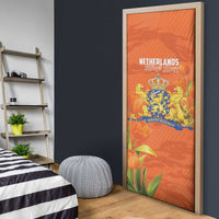 Koningsdag Netherlands King's Day Door Cover Oranje Boven Holland Tulips