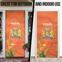 Koningsdag Netherlands King's Day Door Cover Oranje Boven Holland Tulips