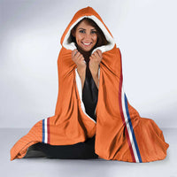 Koningsdag Netherlands King's Day Hooded Blanket Oranje Boven Holland Tulips